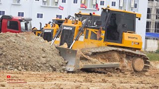 Bigger Dozer Clearing And Pushing Land Extreme Machinery Shantui Powerful Amazing Activities Fast [upl. by Ruhtracm253]