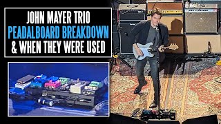 The New John Mayer Trio Pedalboard amp When The Pedals Were Used [upl. by Norahs]