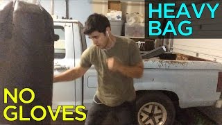 Heavy Bag  NO GLOVES workout [upl. by Fast638]