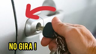 Cerradura no abre la llave no gira se atora solución para puertascajuela y encendido de auto [upl. by Grindlay]