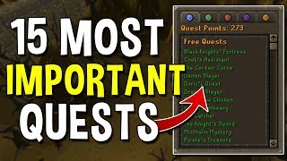 The 15 Most Important Quests to Complete on a New Account Quests for Early Game Accounts OSRS [upl. by Laved]