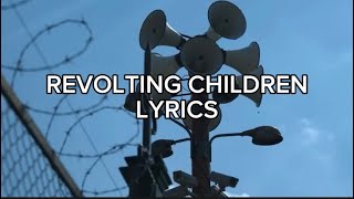 Revolting Children Lyrics  Matilda The Musical [upl. by Latnahs]