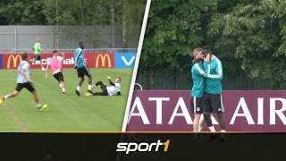 Gündogan mit GalaTraining  quotZoffquot zwischen Werner und Rüdiger  SPORT1  WM 2018 [upl. by Lasley]