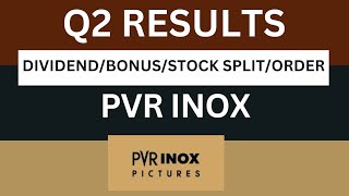 pvr inox Q2 Results 2025  pvr inox Results Today  pvr inox Share Latest News [upl. by Nilsoj803]