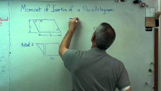 Area Moment of Inertia of a Parallelogram  Brain Wavesavi [upl. by Eihs]