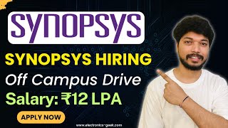 Synopsys Hiring  Synopsys Off Campus Hiring 2024  Synopsys Recruitment Drive  Apply Now [upl. by Eignav]