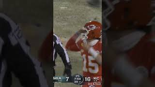 Patrick Mahomes helmet shattered after taking a hit shorts [upl. by Ycats]