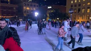 Holiday Ice Rink Union Square San Francisco California November 2023 [upl. by Irianat276]