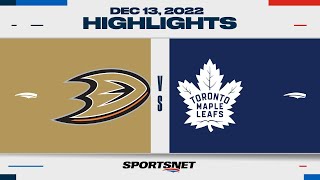 NHL Highlights  Ducks vs Maple Leafs  December 13 2022 [upl. by Altman]