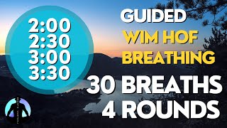 WIM HOF Guided Breathing Technique  4 Rounds 30 Breaths Advanced Extended NO TALKING [upl. by Onilegna863]