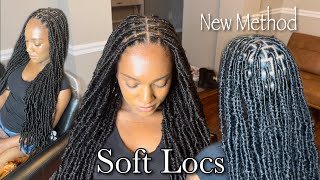 The BEST Way To Do Knotless Soft Locs No Knots No Nail Glue No Got2B  Detailed Softlocs Tutorial [upl. by Schiff627]