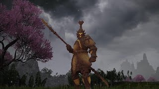 Terracotta Sentinel Animations and Sounds  Total Warhammer III [upl. by Aihtnyc]