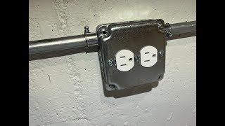 Installing New Basement Electrical Receptacles [upl. by Nosle]