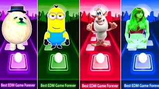 Sonic The Eggdog🔶Minions🔶Booba🔶Lisa🎶Funny Tiles Hop Gameplay [upl. by Schou]