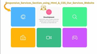 Creating a Responsive Services Section in HTML amp CSS webdevlopment html css programming [upl. by Norud]