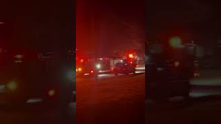 Baltimore County Fire Department New Truck 13 Responding to a Gas Leak 020324 [upl. by Ahmar]