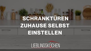 Schranktüren Zuhause selbst einstellen [upl. by Reamy212]