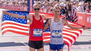 US Olympic Marathon Trials Conner Mantz Clayton Young Qualify for Paris 2024 [upl. by Encrata]