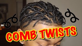 My New Do Comb Twists  Mens Natural Hairstyles [upl. by Ponzo]