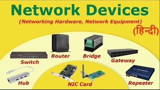 Computer Network Devices in Hindi [upl. by Yajnas]