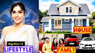 Eisha Singh Lifestyle 2024 Bigg Boss 18 House Family Career Husband Cars Income [upl. by Larkin559]