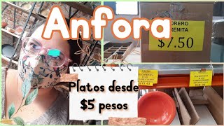 Anfora precios de fábrica en la ciudad platos desde 5 pesos recorrido [upl. by Lukash489]