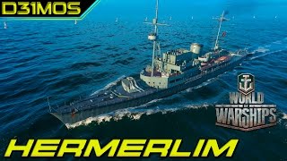 World of Warships Nova Atualização Novos Navios e Hermerlin [upl. by Eislel]