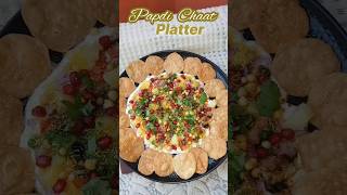 Diwali Special Delicious Papdi Chaat Platter😍😋🤩🤤 Guest Special Chaat Platter shortsfeed shorts [upl. by Mareld]