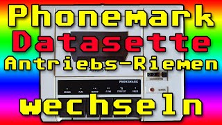 1490 Hardware Special Phonemark Datasette Antriebsriemen wechseln C64 [upl. by Aneeroc]