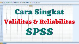 Uji Validitas dan Reliabilitas SPSS  Uji Validitas Kuesioner Skala Likert SPSS [upl. by Allenrac]