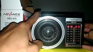 Unboxing Radio Digital ADVANCE RBS809 4 Band  Led advance radio [upl. by Schonfeld]