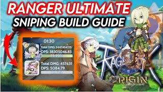 Ragnarok Origin  Ranger Sniping Ultimate Build DPS Guide 38M [upl. by Ardnasela]