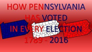 How Pennsylvania has voted in Every Presidential Election [upl. by Zirkle693]