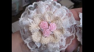 Gorgeous Fancy Shabby Chic Flower Tutorial  jennings644 [upl. by Arod]