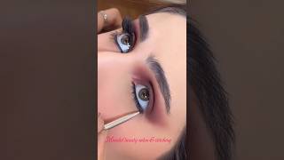 beautiful bridal eye makeup 2024  indian bridal eye makeup by Meenakshi  asoka makeup trends [upl. by Ynamad61]