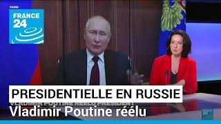 Vladimir Poutine réélu avec 878  des voix daprès un sondage à la sortie des urnes [upl. by Aniles]