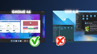 Gnome VS KDE IN 2024  What is The Better Desktop Environment [upl. by Nisotawulo402]