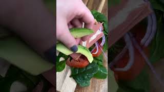 🥪Enjoy a Vegan Salad Sandwich Packed with Fresh Goodness shorts asmrfood ASMR [upl. by Kiri276]