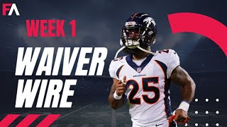 2024 Fantasy Football Week 1 Waiver Wire Top Picks [upl. by Nosae]