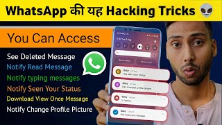 WhatsApp Secret Tricks💀 Restore Deleted message  Whatsapp View once  Status download Etc [upl. by Acinaj]