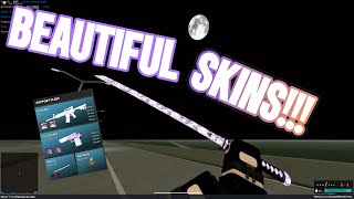 Best Beginner Guns W Beautiful Skins  Phantom Forces [upl. by Idrahs]