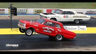 VINTAGE GASSER DRAG RACING MELTDOWN DRAGS BYRON [upl. by Jessi]