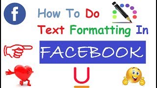 How To Do Text Formatting In Facebook Post  2020 [upl. by Terag]