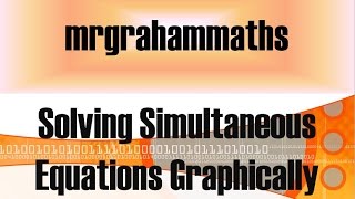 Nat 5 Maths  Solving Simultaneous Equations Graphically [upl. by Annaoy]