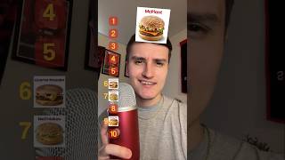 RANKING MCDONALD’S FOOD ITEMS 🍟🍔  ASMR  shorts food asmr [upl. by Sremmus]