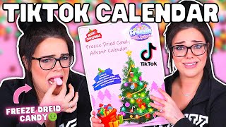 TIKTOK CANDY CALENDAR WAS A BAD IDEA  Freeze Dried Candy Advent Calendar [upl. by Yael774]