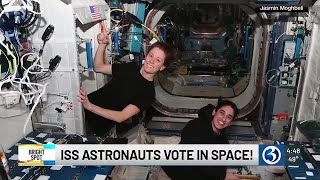 BRIGHT SPOT ISS astronauts vote in space [upl. by Ogdan568]