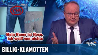 Hauptsache billig Den Preis für unsere Klamotten zahlen andere  heuteshow vom 12062020 [upl. by Aceissej]