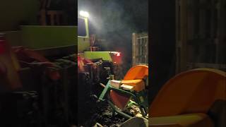 🔦 Flutlicht sägen mit mbtrac und wippsäge brennholz esche mercedes night worklight [upl. by Johnny]