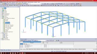 MODELING OF 3D PORTAL FRAME AND APPLYING LOADS IN DLUBAL RFEM [upl. by Drofwarc]